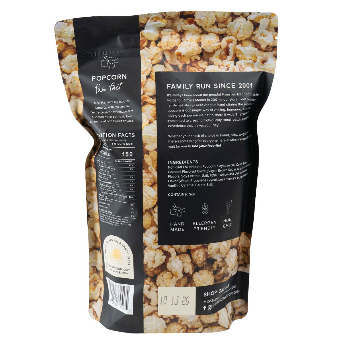 Miss Hannah's Sea Salted Brûlée Gourmet Popcorn
